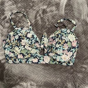 floral bikini top